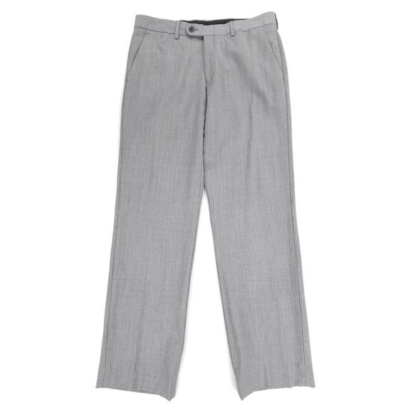 JOHN VARVATOS Wool Classic Straight Trouser Old Money Pant Old Money 33x31 Check - Picture 1 of 6